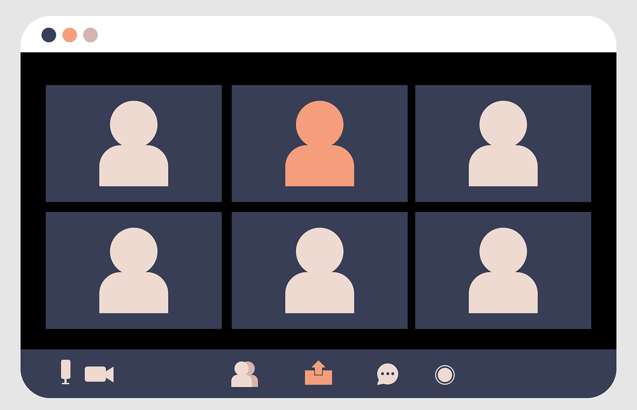 Image representing people on a videoconference call