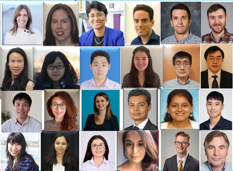 A collage of our team members' headshots